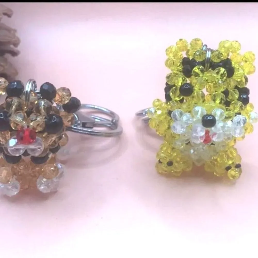 Crystal Beaded Tiger Keychain/Purse Charm - NWOT